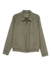 Costumein Zip-front Welt-pocket Jacket In Green