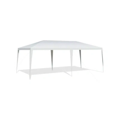 Costway 10 X 20 Feet Waterproof Canopy Tent With Tent Peg And Wind Rope In White