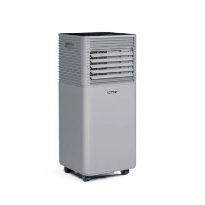 Costway 10000 Btu Air Cooler With Fan And Dehumidifier Mode-gray