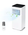 Costway 10000 Btu Portable Air Conditioner 4-in-1 Ac With Cool Fan Humidifier Sleep Mode In White
