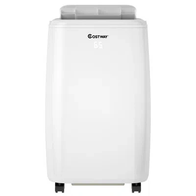 Costway 10000 Btu Portable Air Conditioner For 350 Square Feet Remote In White