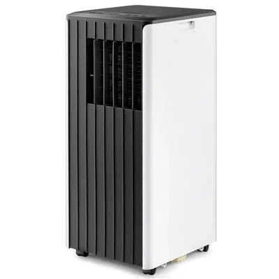 Costway 10000 Btu Portable Air Conditioner For 350 Square Feet With Remote Included In Black;white