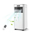 Costway 10000 Btu Portable Air Conditioner W/ Remote Control 3-in-1 Air Cooler W/ Drying In White