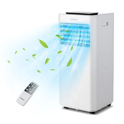 Costway 10,000 Btu Portable Air Conditioner In White