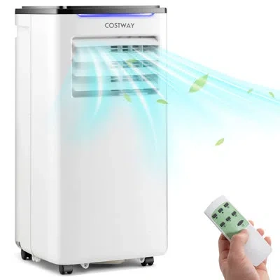Costway 10,000 Btu Portable Air Conditioner In White