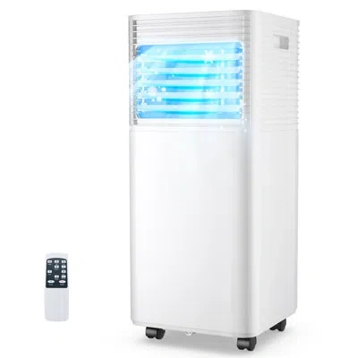 Costway 10000 Btu Portable Air Conditioner With Remote In White