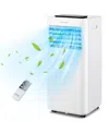 Costway 10000 Btu Portable Air Conditioner3-in-1 Ac Unit With Cool Fan Dehum Sleep Mode In White