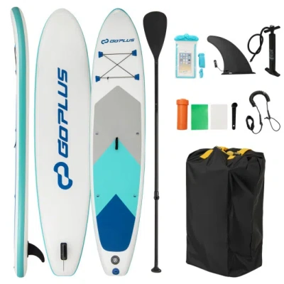 Costway 11 Feet Premium Sup Inflatable Stand Up Paddle Board With Accessories-l In Multi