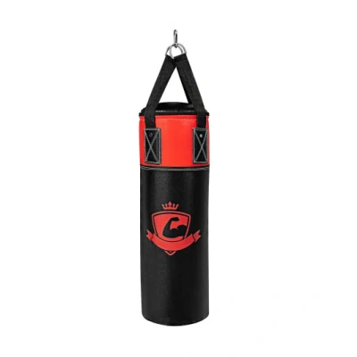 Costway 11 Pounds Kids Hanging Punching Bag Set With Punching Gloves-black