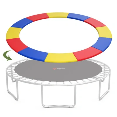 Costway 12 Feet Waterproof And Tear-resistant Universal Trampoline Safety Pad Spring Cover-multicolor