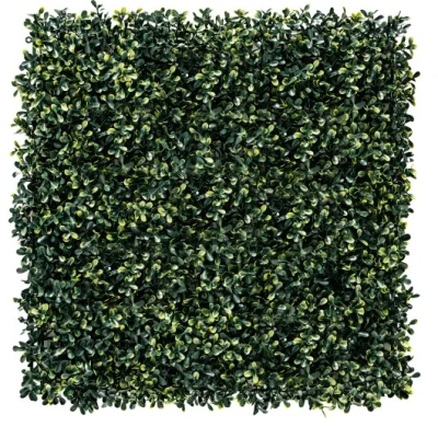 Costway 12 Pieces Artificial Peanut Leaf Hedges Panels In Green