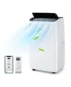 Costway 12000 Btu Portable Air Conditioner With Heat Smart Wifi Enabled Home Ac Unit 8000 Btu(12000btu Ashra In White