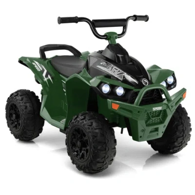 Costway 12v Kids Ride On Atv With High/low Speed And Comfortable Seat-army Green