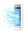 Costway 14'' Mini Oscillating Tower Fan Electric Desk Fan With 3 Speed & Timer In White