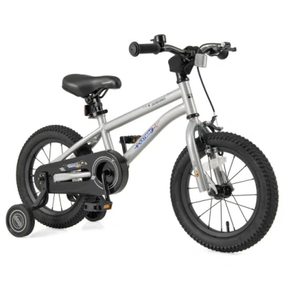Costway 14-inch Kids Bike Bicycle For Boys Girls 3-5 With High Carbon Steel Frame In Multi