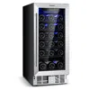 Costway 15 Inch 30-bottle Wine Cooler With Temperature Memory