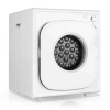 Costway 1500w Compact Laundry Dryer With Touch Panel-white In Multi