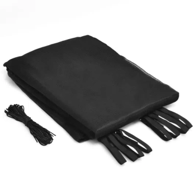 Costway 15/16 Feet Trampoline Replacement Safety Net With Adjustable Straps-15 Ft In Black