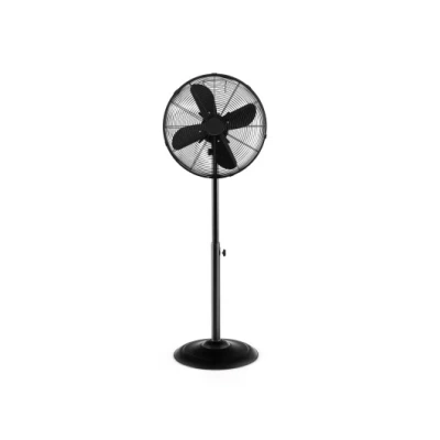 Costway 16 Inch Pedestal Standing Fan Oscillating Pedestal Fan With 3 Speeds And Adjustable Height-black