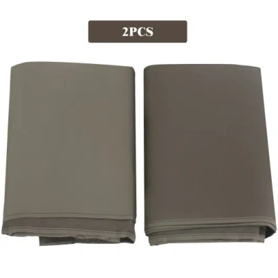 Costway 16' X 8' 2pcs Universal Replacement Canopy For Pergola Structure Sun Awning-brown