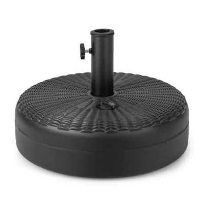 Costway 18 Inch Fillable Heavy-duty Round Umbrella Base Stand In Neutral