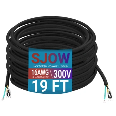 Costway 19 Ft 16 Awg 4 Conductor Mini Split Ac Communication Wire In Black