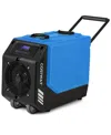 Costway 190 Ppd Commercial Dehumidifier Rotational Molded Industrial Dehumidifier With Pump In Blue