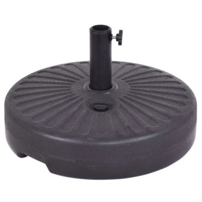Costway 20 Inch Round 23l Water Filled Umbrella Base In Neutral