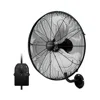 Costway 20 Inch Wall Mount Fan With 3 Fan Speeds And Adjustable Tilt Head-black