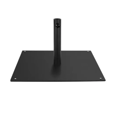 Costway 20 Inches Patio Umbrella Base With 4 Adjustable Footpads In Metallic