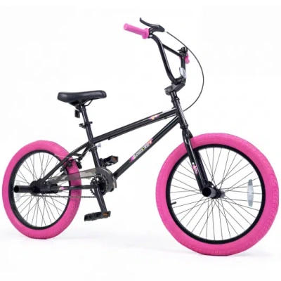 Costway 20" Trick Bicycle With 360 Degree Steering And Adjustable Seat For Kids And Teens-pink