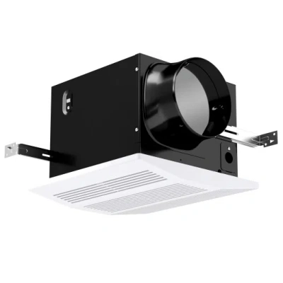 Costway 200 Cfm Bathroom Exhaust Fan With Metal Housing And 6 Inches Duct For 200 Sq. Ft In Black