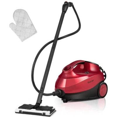 Costway 2000w Heavy Duty Multi-purpose Steam Cleaner Mop With Detachable Handheld Unit-red