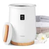Costway 20l Large Heated Towel Warmer With Led Display And Button Control