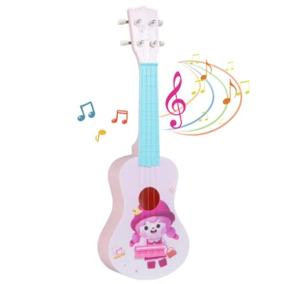 Costway 21 Inch Children Mini Ukulele With 4 Nylon Strings And 12 Frets In Multi