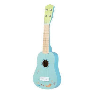 Costway 21 Inch Ukulele Guitar For Kids With Basswood Body For 3+ Years Old In Blue
