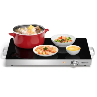 Costway 22 X 14 Inch Electric Warming Tray Hot Plate Dish Warmer With Adjustable Temperature In Multi