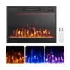 Costway 23 Inches 750w/1500w Electric Fireplace Heater With Alter Flame Color And Brightness