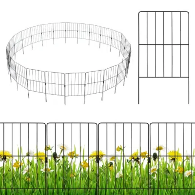 Costway 25 Pack Rustproof Decorative Garden Fence Set For Dog Flower Bed In Multi