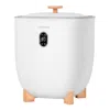 Costway 25l Towel Warmer Bucket With 2 Temperature Settings And Auto Shut Off-white