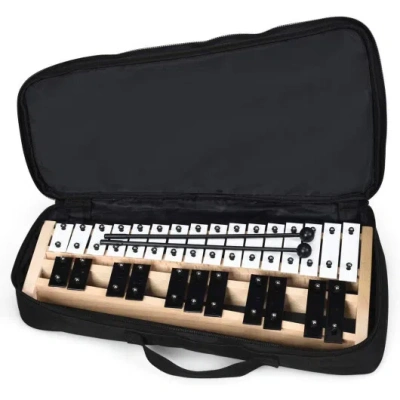 Costway 27 Note Glockenspiel Xylophone With 2 Rubber Mallets In Animal Print