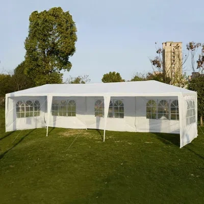 Costway 30 Ft. X 10 Ft. Steel Party Tent
