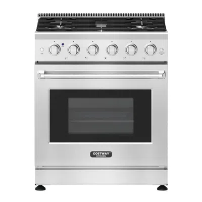 Costway 30 Inches 120v Natural Gas Range With 5 Burners Cooktop