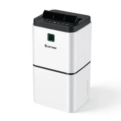 Costway 30 Pints 1500 Sq. Ft Dehumidifier For Medium To Large Room With Indicator In White