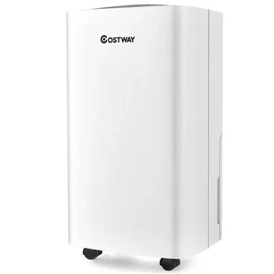 Costway 30 Pints 1500 Sq. Ft Portable Dehumidifier For Medium To Large Spaces In White