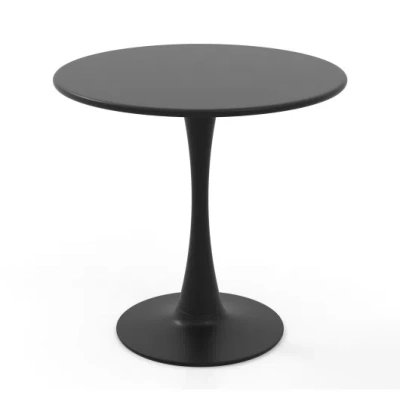Costway 31.5 Inch Round Dining Table With Anti-slip Pp Ring-black