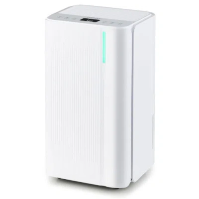 Costway 32 Pints 2000 Sq.ft Portable Dehumidifier For Home And Basement-white