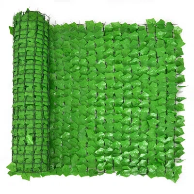 Costway 3.25' H X 10' W Composite Privacy Screen In Light Green
