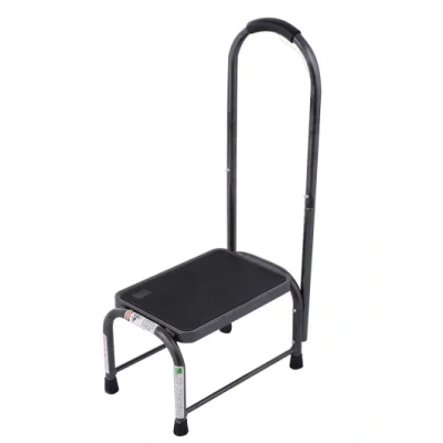 Costway 330 Lbs Non-slip Heavy Duty Step Stool In Black