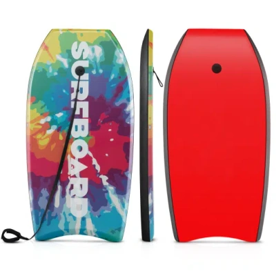 Costway 33/37/41 Inches Lightweight Body Board Boogie Board With Eps Core Xpe Deck Hdpe Bottom Multicolor1-l In Animal Print